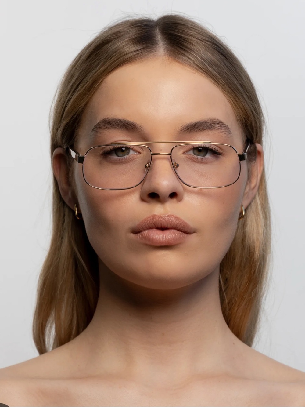 Lu Goldie Evangeline Blue Light glasses Mink
